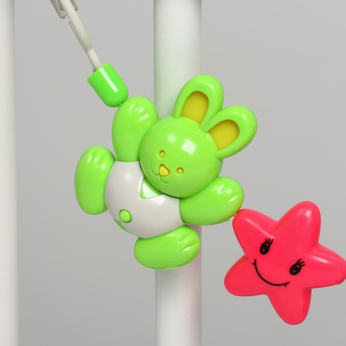 Растяжка на коляску/кроватку «Веселые зверята», 3 игрушки, Крошка Я Растяжка на коляску/кроватку «Веселые зверята», 3 игрушки, Крошка Я