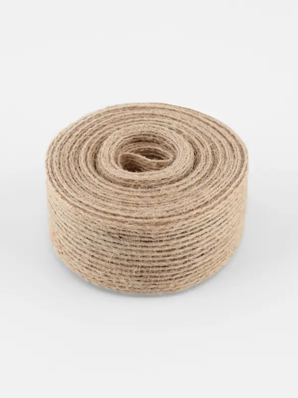 Лента текстильная, 25 мм, 4.5&plusmn;0.5 м, бежевая