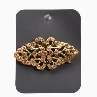 Зажим для кардигана "Ажур", бутоны, цвет золотой в черненом золоте Зажим для кардигана "Ажур", бутоны, цвет золотой в черненом золоте