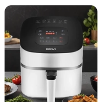 Аэрогриль электрический с поддоном КТ-2217 - 4.5 л - 1500 Вт Аэрогриль электрический с поддоном КТ-2217 - 4.5 л - 1500 Вт