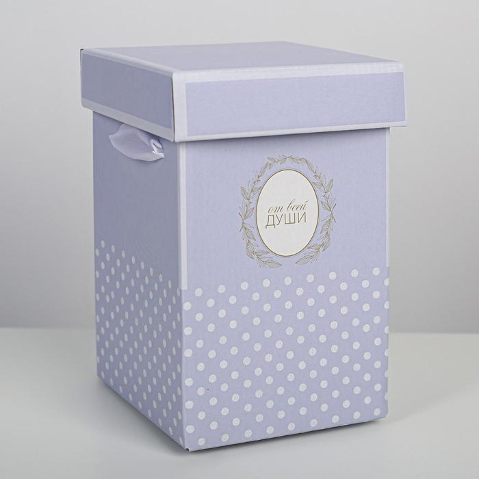 Коробка подарочная складная «От всей души», 10 х 18 см Коробка подарочная складная «От всей души», 10 х 18 см