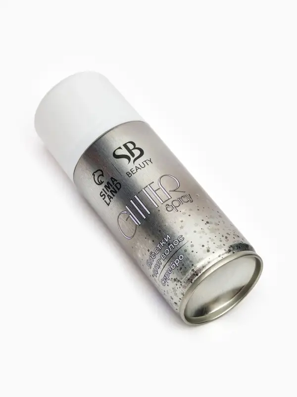 Лак для волос Secret Beauty с блестками, серебро, 100 мл