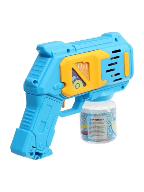 Генератор мыльных пузырей &laquo;Пистолет&raquo;, световые эффекты, работает от батареек, цвет голубой
