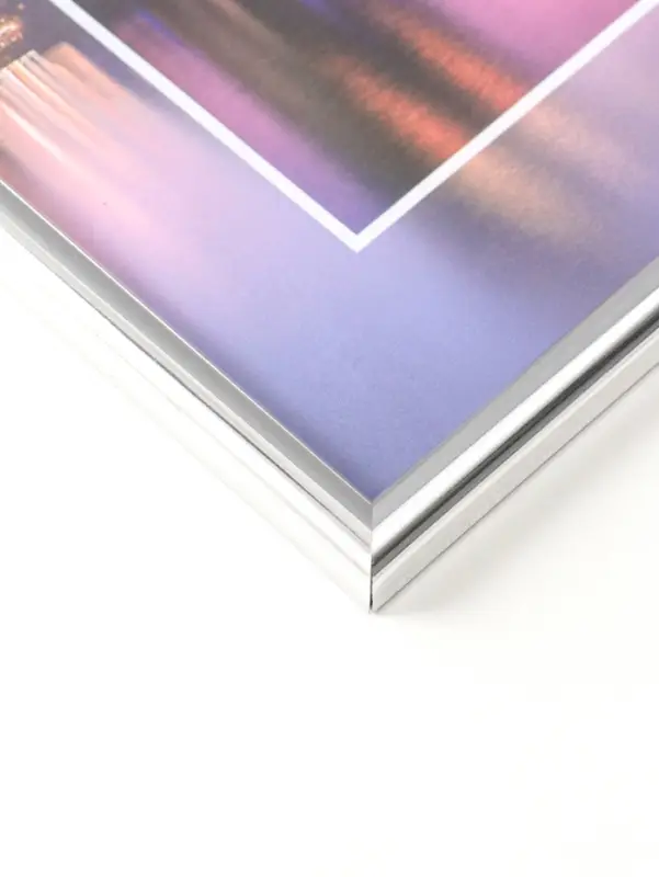 Фоторамка для фото "Vivo" 30х40 см,  набор 3 шт, (пластиковый экран), серебро