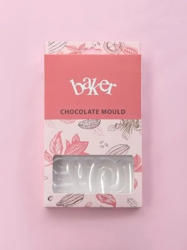 Форма для шоколада KONFINETTA LOVE, пластик, 27.5&times;17.5&times;2.5 см, 3 ячейки 15&times;8 см, прозрачная