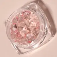 Фигурки для декора, объёмные, розовые, полупрозрачные