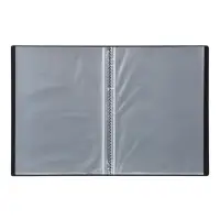 Папка с 20 вкладышами А5, 500 мкм, Calligrata, текстура &laquo;песок&raquo;, черная