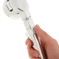 Лейка для душа ZEIN Z0014, пластик/нержавейка, 3 режима, микроскопические точки, цвет хром