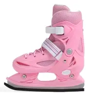 Коньки детские раздвижные BlackAqua, р. 30-33, для фитнеса, розовые Коньки детские раздвижные BlackAqua, р. 30-33, для фитнеса, розовые