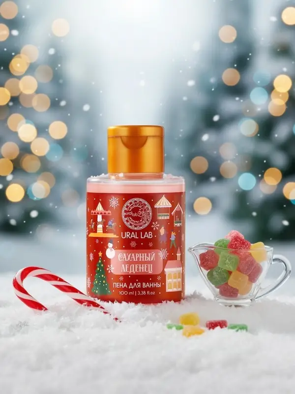 Пена для ванны, аромат сахарного леденца, 100 мл, URAL LAB