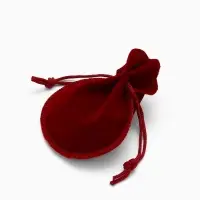 Набор мешочков бархатных набор 100шт., 7&times;9, цвет бордовый (1249689)