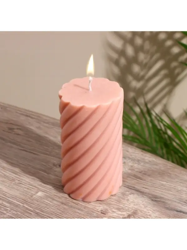 Свеча "Столб" 7,5х7,5х15 см, соевый воск, микс