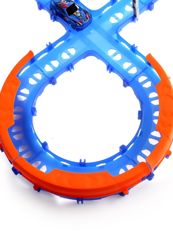 Автотрек «Стремительный мир», радиоуправление, 2 машинки, мёртвая петля, свет