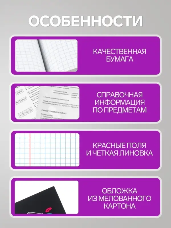Предметная тетрадь по литературе Calligrata &laquo;Комикс Аниме&raquo;, 48 листов, в линейку, со справочным материалом, обложка из мелованного картона