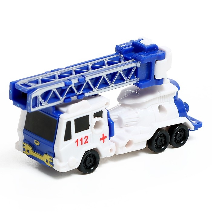 Робот «Полицейский вертолёт», трансформируется, собирается из 3-х машинок Робот «Полицейский вертолёт», трансформируется, собирается из 3-х машинок