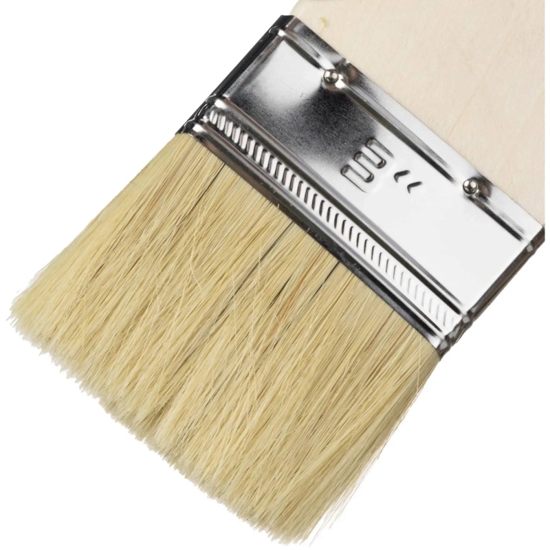 Кисть плоская 75 мм (3) натур. щетина дер. ручка Стандарт MTX 82540