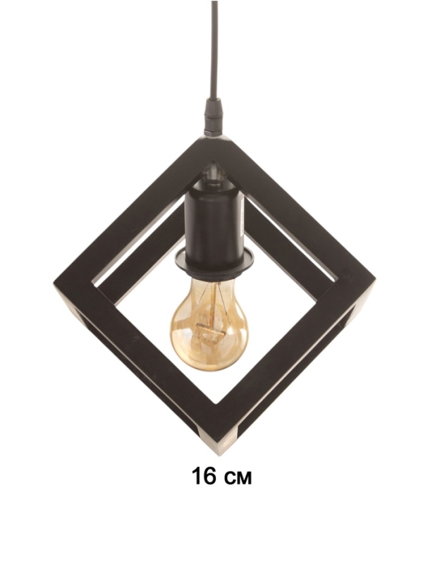 Светильник BayerLux ЭКО "Куб" 1х40Вт Е27 черный 27х27х100см