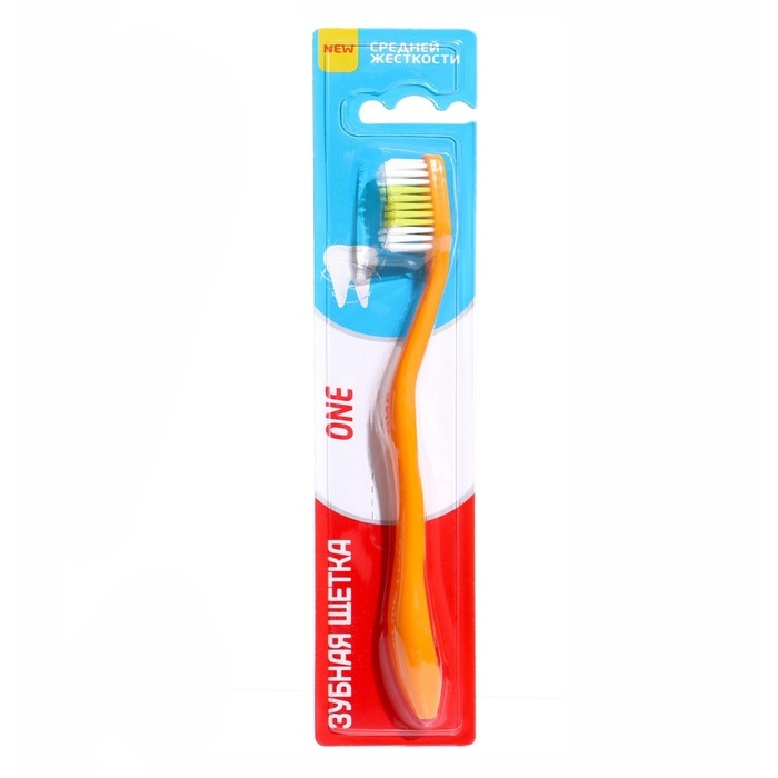 Зубная щётка Rendall One, средней жёсткости, микс, 1 шт. Зубная щётка Rendall One, средней жёсткости, микс, 1 шт.