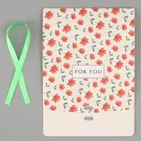Коробка подарочная самосборная For you, 20&times;18&times;5 см, с лентой