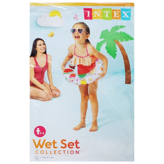 Круг для плавания «Яркий», d=51 см, от 3-6 лет, цвет МИКС, 59230NP INTEX Круг для плавания «Яркий», d=51 см, от 3-6 лет, цвет МИКС, 59230NP INTEX