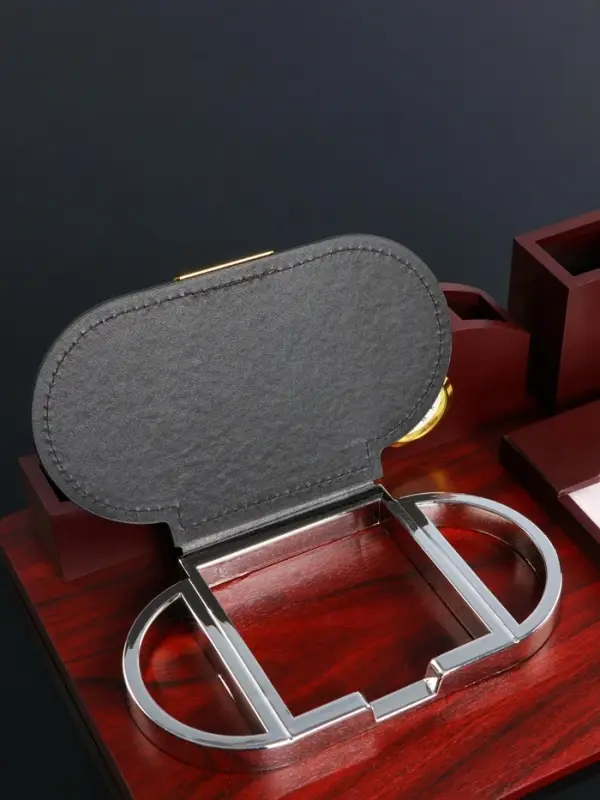 Набор настольный 4 в 1 с визитницей, красное дерево