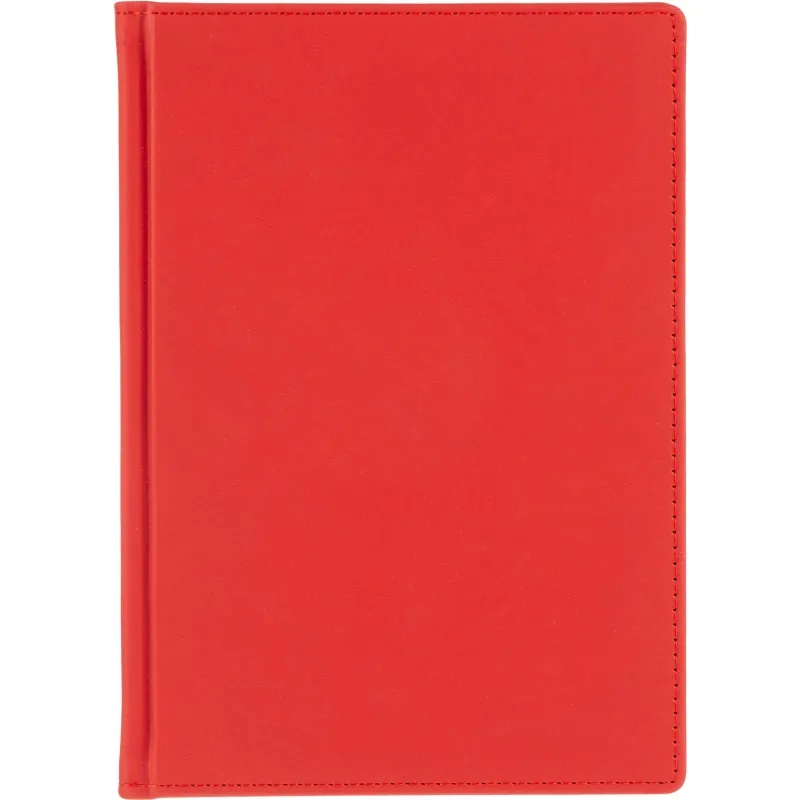 Ежедневник недатированный А5+, 136л, VELVET красный  3-115/10