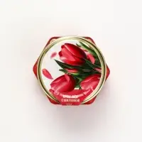 Набор с крем-мёдом 120, чаем и полотенцем в коробке "С 8 марта"