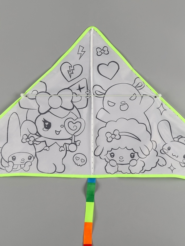 Funny toys Воздушный змей - раскраска,кролик и друзья, 80 см Funny toys Воздушный змей - раскраска,кролик и друзья, 80 см