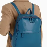 Рюкзак-сумка женский на молнии, с карманами, размер 27&times;9.5&times;32 см, синий