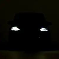 Машина металлическая Tesla Model X Plaid, 12 см, свет и звук, открываются двери, инерция, черная матовая