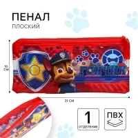 Пенал мягкий, 1 отделение, 95×205 мм, ПВХ, «Щенячий патруль»