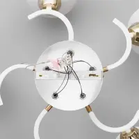 Люстра потолочная BayerLux &laquo;Анден&raquo;, 5хЕ27, 40 Вт, бело-золотой, 57&times;57&times;22 см