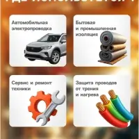 Клейкая лента Cartage, текстильная, термостойкая, 15 мм &times; 15 м