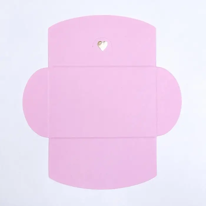 Конверт для подарочного сертификата, с тиснением, розовый, 10.5×7 см