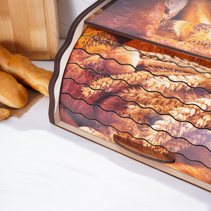 Хлебница деревянная Доляна «Ржаное поле», 38,3×28×17,3 см Хлебница деревянная Доляна «Ржаное поле», 38,3×28×17,3 см