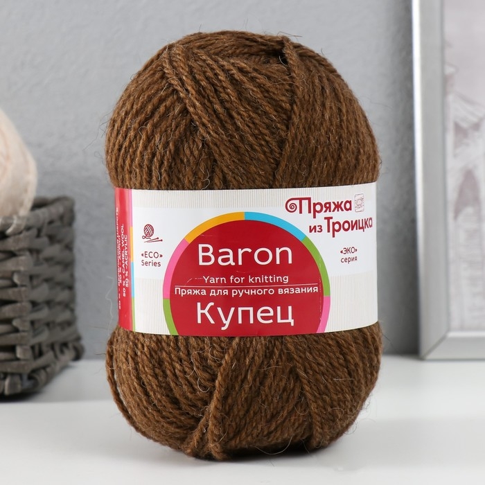 Пряжа  Пряжа "Купец" 50% акрил, 50% верблюж.шерсть 200м/100гр (165 Т.бежевый)