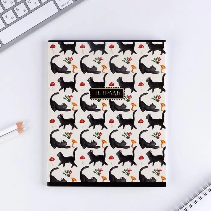 Тетрадь в клетку, 48 л., А5, на скрепке, блок №1 «Волшебство» МИКС Тетрадь в клетку, 48 л., А5, на скрепке, блок №1 «Волшебство» МИКС