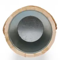 Ведро для бани и сауны, 7 л, липа, оцинкованная вставка, ручка - верёвка, &laquo;Добропаровъ&raquo;