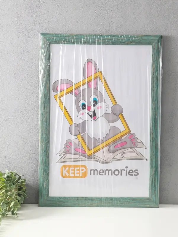 Фоторамка для фото 40х60 см "Luxe Elegance" пластик, морской, (пластик экран)