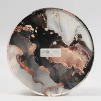 Коробка для макарун, кондитерская упаковка тубус с окном, &laquo;Мрамор&raquo; 20&times;20&times;5 см