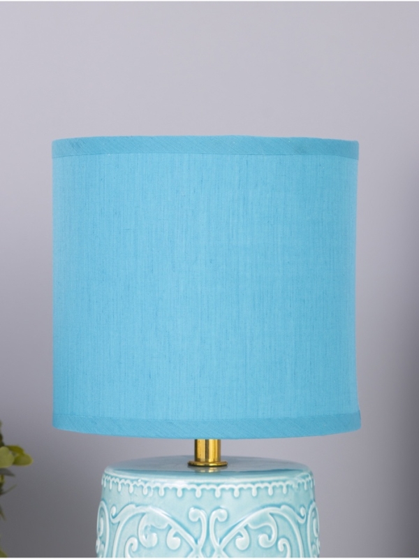 Лампа настольная Лампа настольная "Юдзу" 1х40Вт Е14 голубой 15х15х30см
