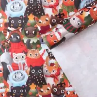 Бумага упаковочная крафтовая «Котики», 50 х 70 см