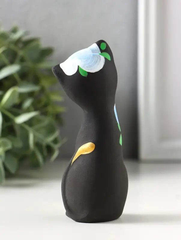 Набор фигурок 2 шт. керамика &laquo;Love - коты&raquo;, 11 см, чёрный, МИКС