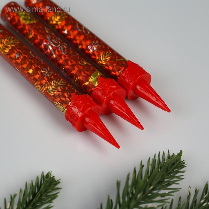 Свечи фонтаны для торта  Свечи фонтаны для торта "С Новым Годом!", 12,5 см, 30 сек, 3 шт