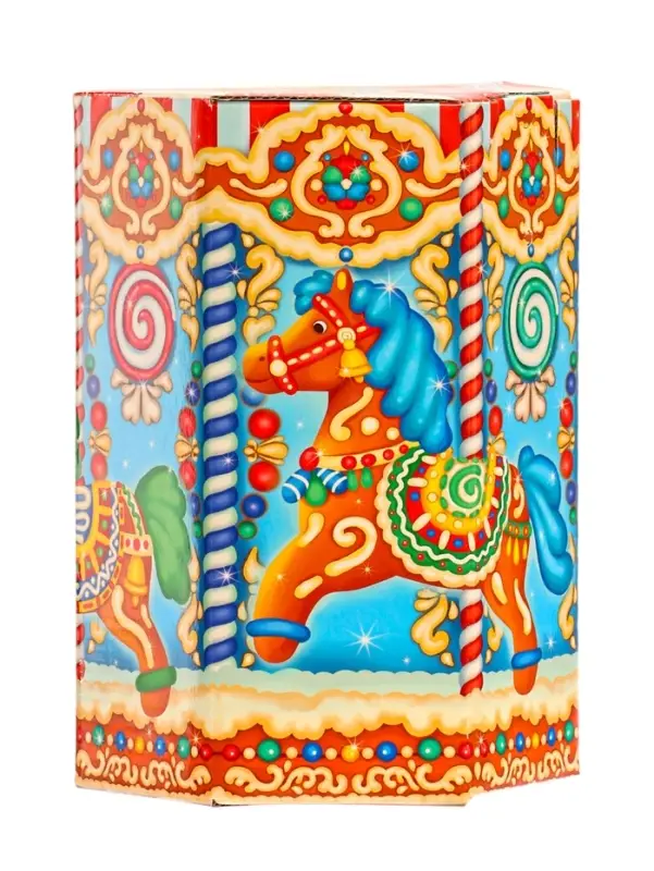 Подарок в картонной упаковке ПРЯНИЧНАЯ КАРУСЕЛЬ 1000 гр