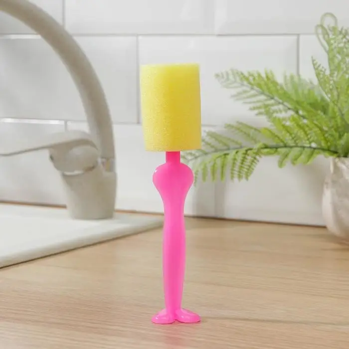 Ёрш для посуды поролоновый «Силуэт», 18×4 см, цвет МИКС Ёрш для посуды поролоновый «Силуэт», 18×4 см, цвет МИКС