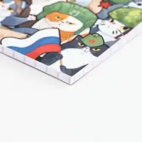 Блокнот А7, 32 листа в мягкой обложке, на гребне "Ты герой" МИКС