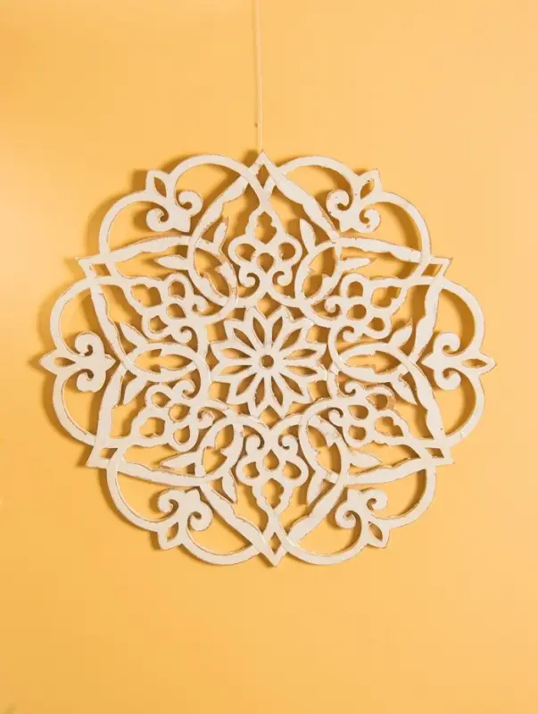 Панно «Мандала», 40×41×1 см, МДФ, бежевое