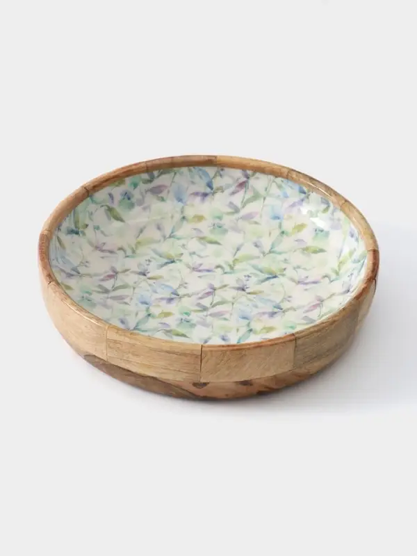 Блюдо &laquo;Оттенки сирени&raquo;, 25.5&times;25.5&times;6 см, дерево манго