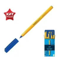 Ручка шариковая Schneider. Tops 505 F, синий стержень, узел 0.8 мм, светостойкие чернила, оранжевый корпус